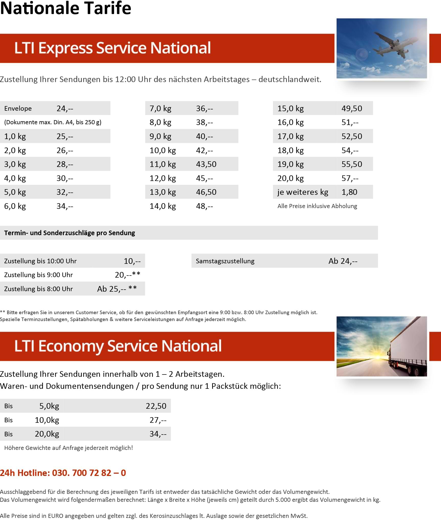 Preise Flyer National