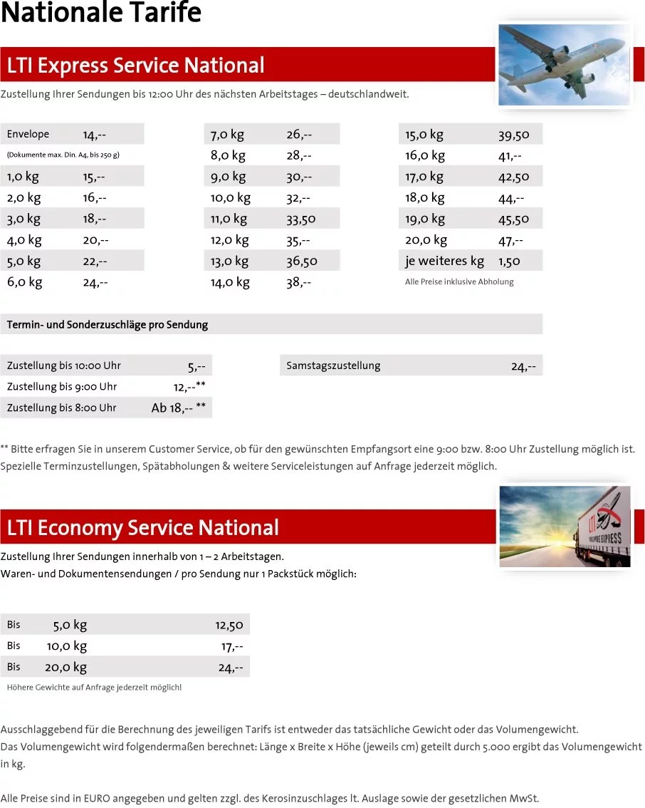 Preise Flyer National